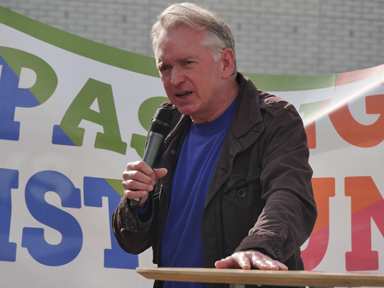 Christian Springer kämpft leidenschaftlich für Demokratie (Photo: Rüdiger Schaar)