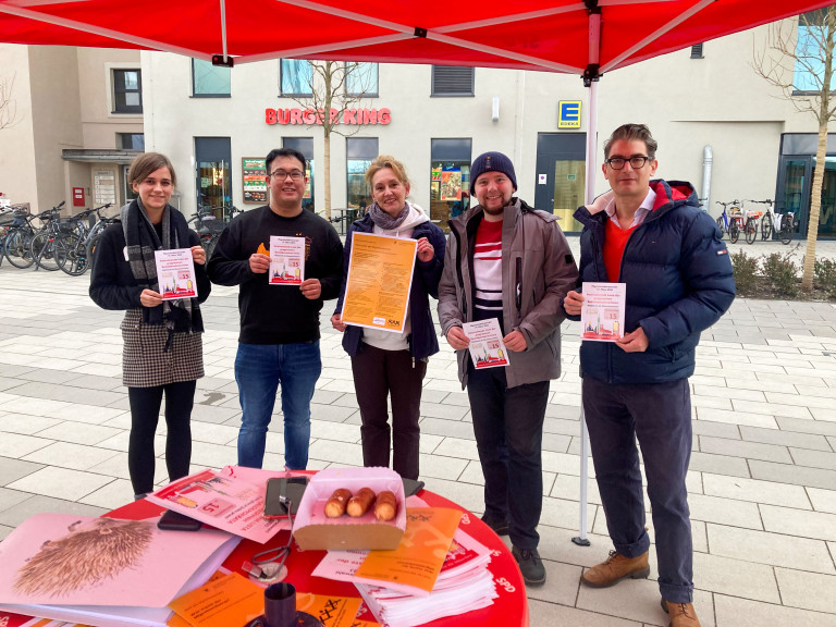 Infostand ILpS in Pasing am 04.02.2023